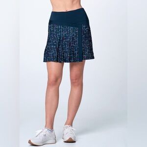 NWT Lucky in Love Lovin' Boucle' Skort Navy Patterned Skort